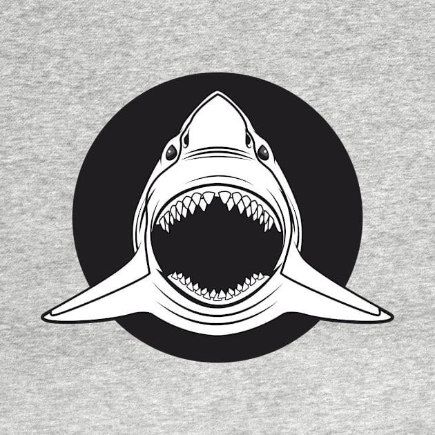 Shark With Dark Background by NICHE&NICHE